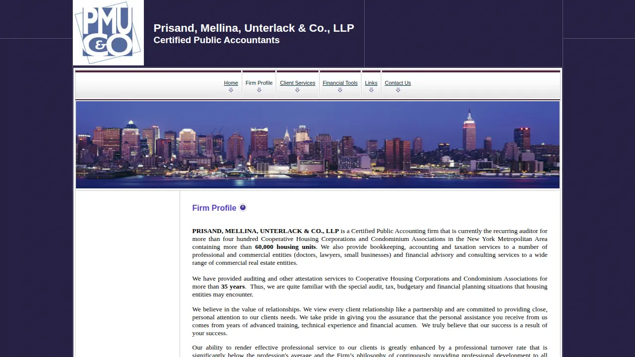 Prisand, Mellina, Unterlack & Co., LLP page