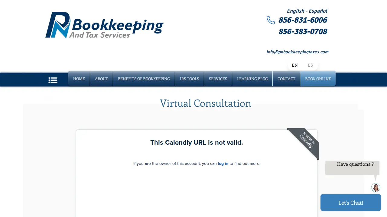 PN BOOKKEEPING AND TAX SERVICES LLC page
