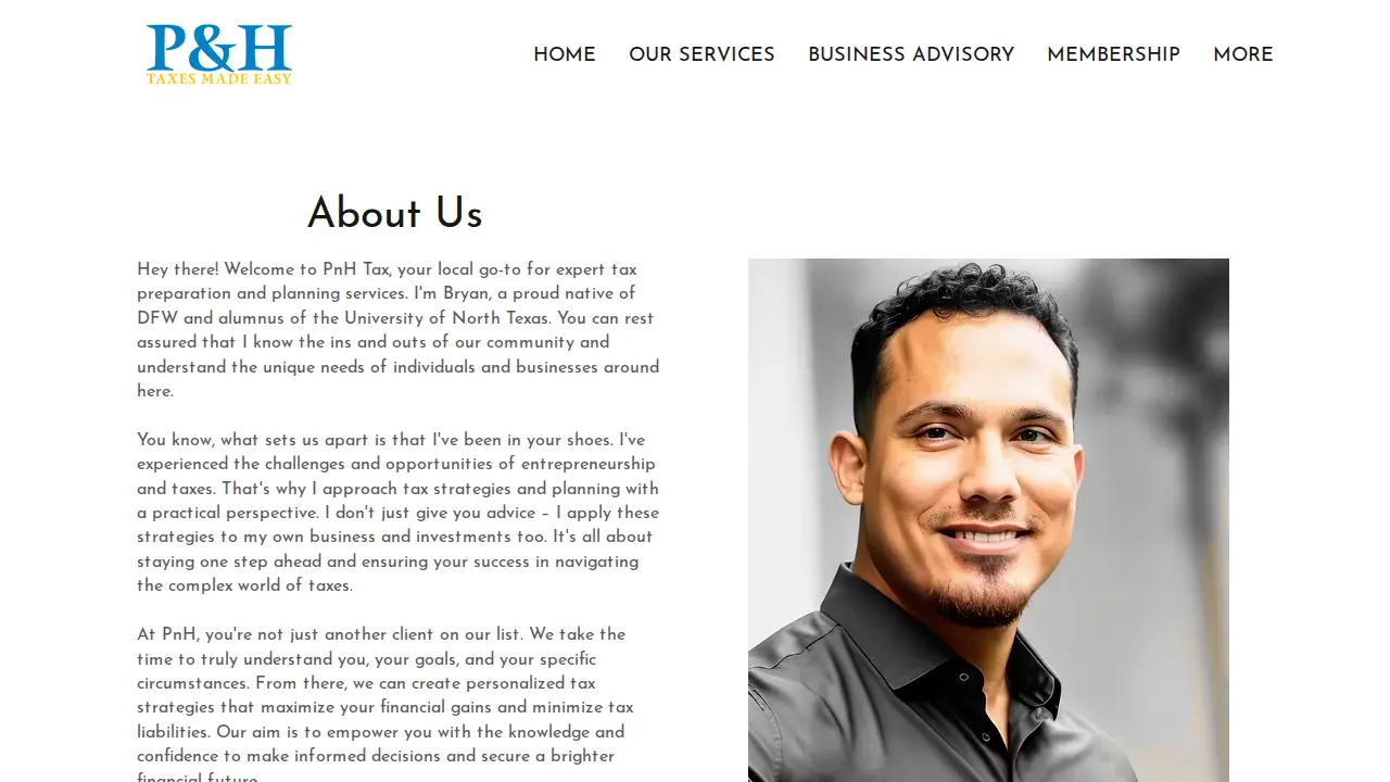 PnH Income Tax page