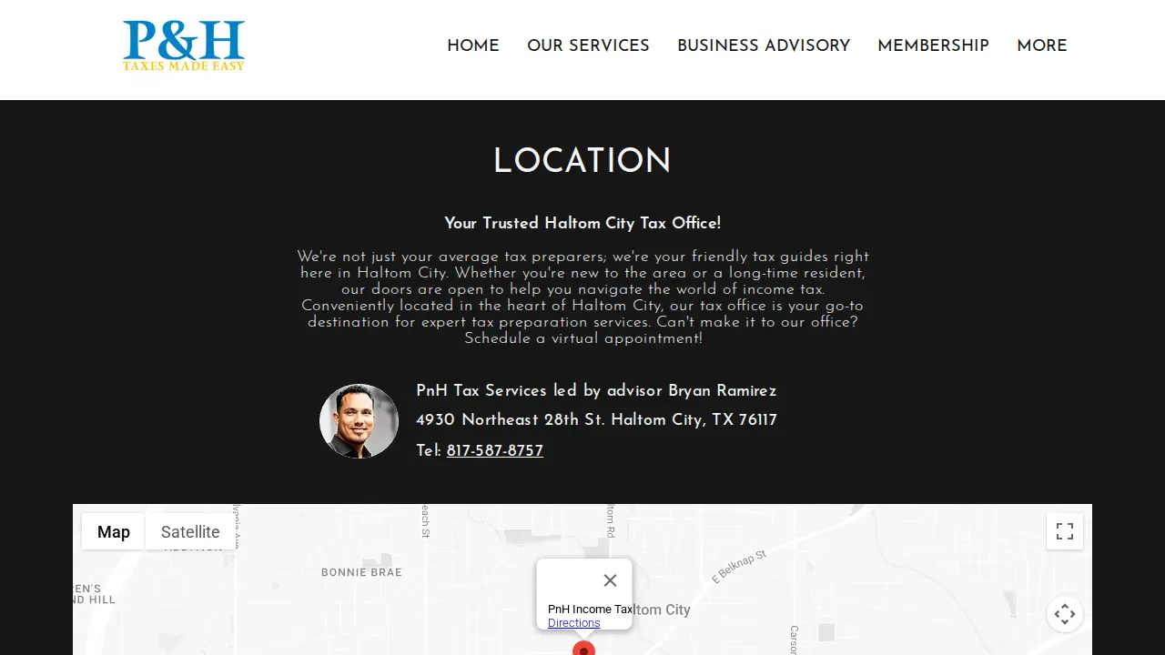 PnH Income Tax page