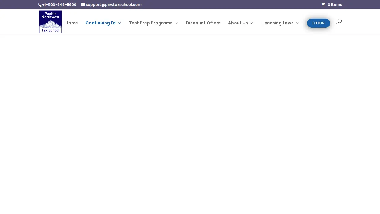 Pacific NW Tax Services page
