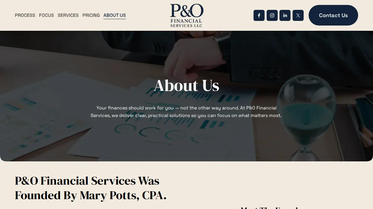 P&O Financial Services, LLC page