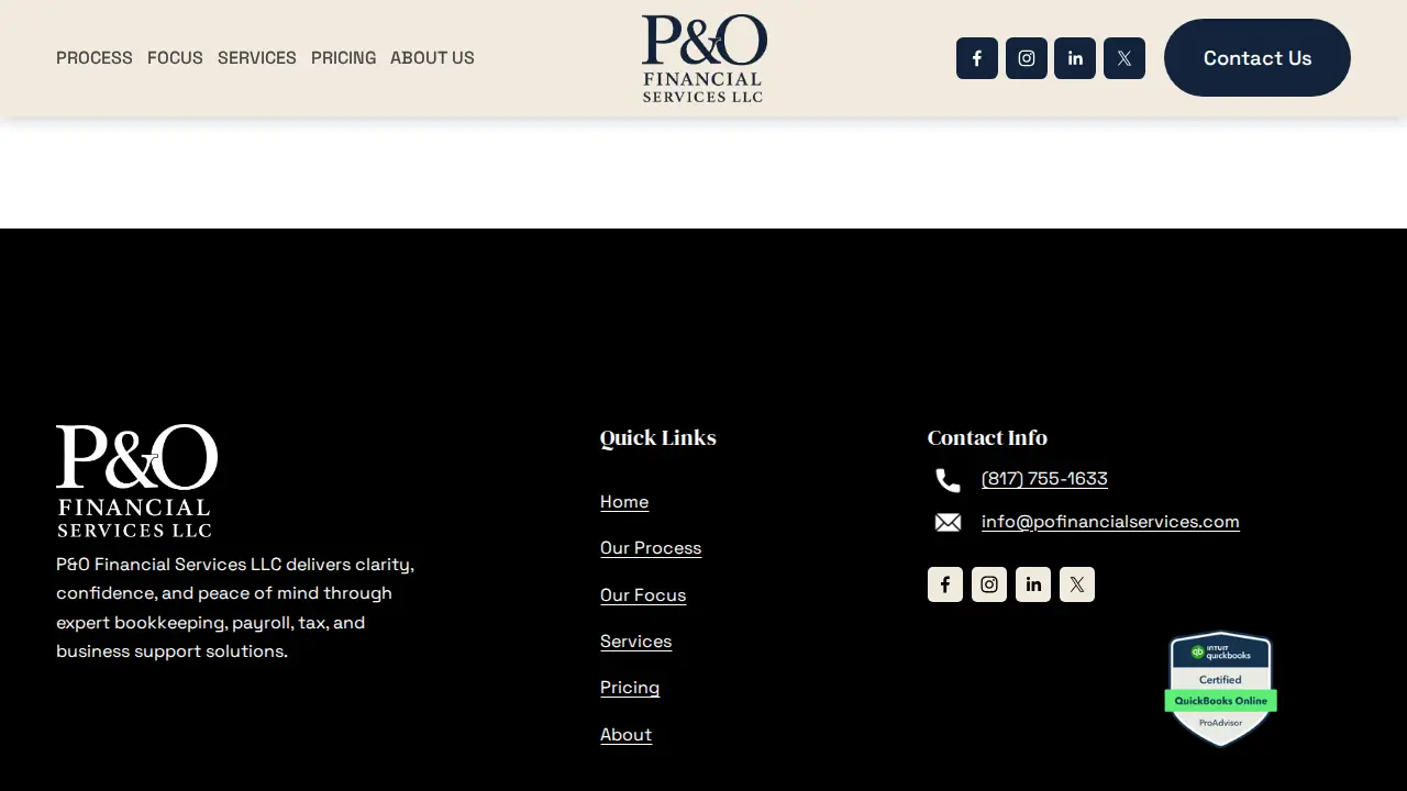 P&O Financial Services, LLC page