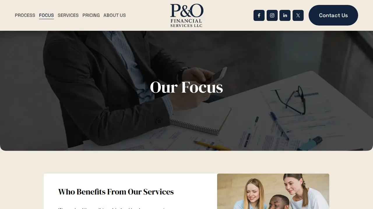 P&O Financial Services, LLC page