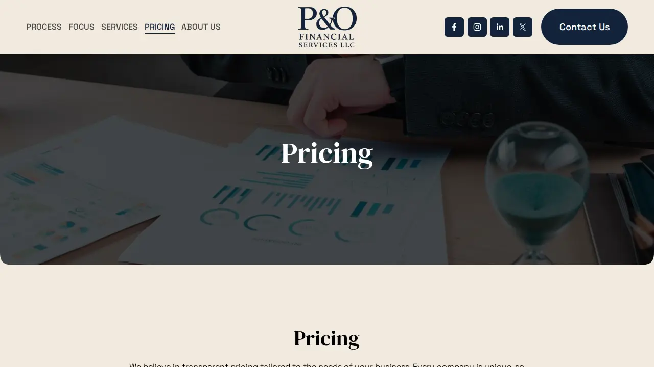 P&O Financial Services, LLC page