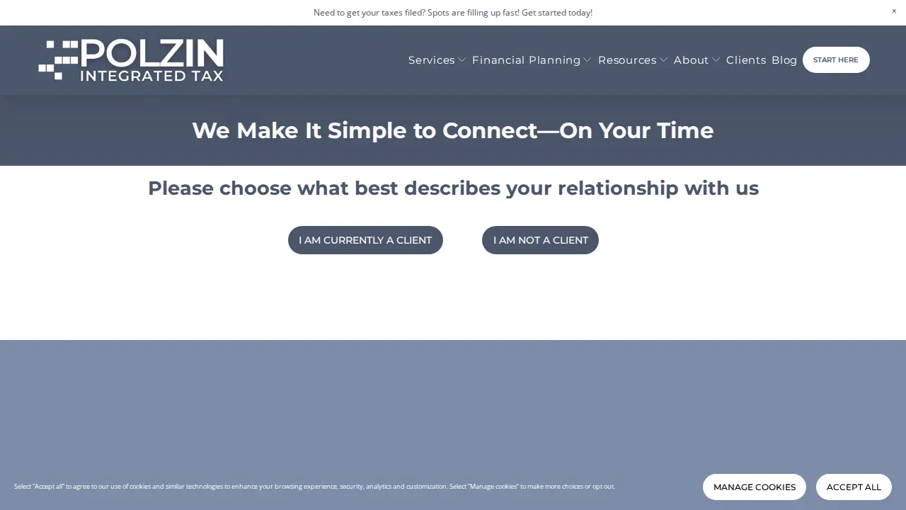 Polzin Tax & Business Advisors page