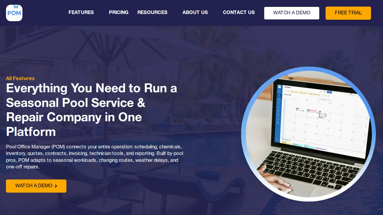 Pool Office Manager page