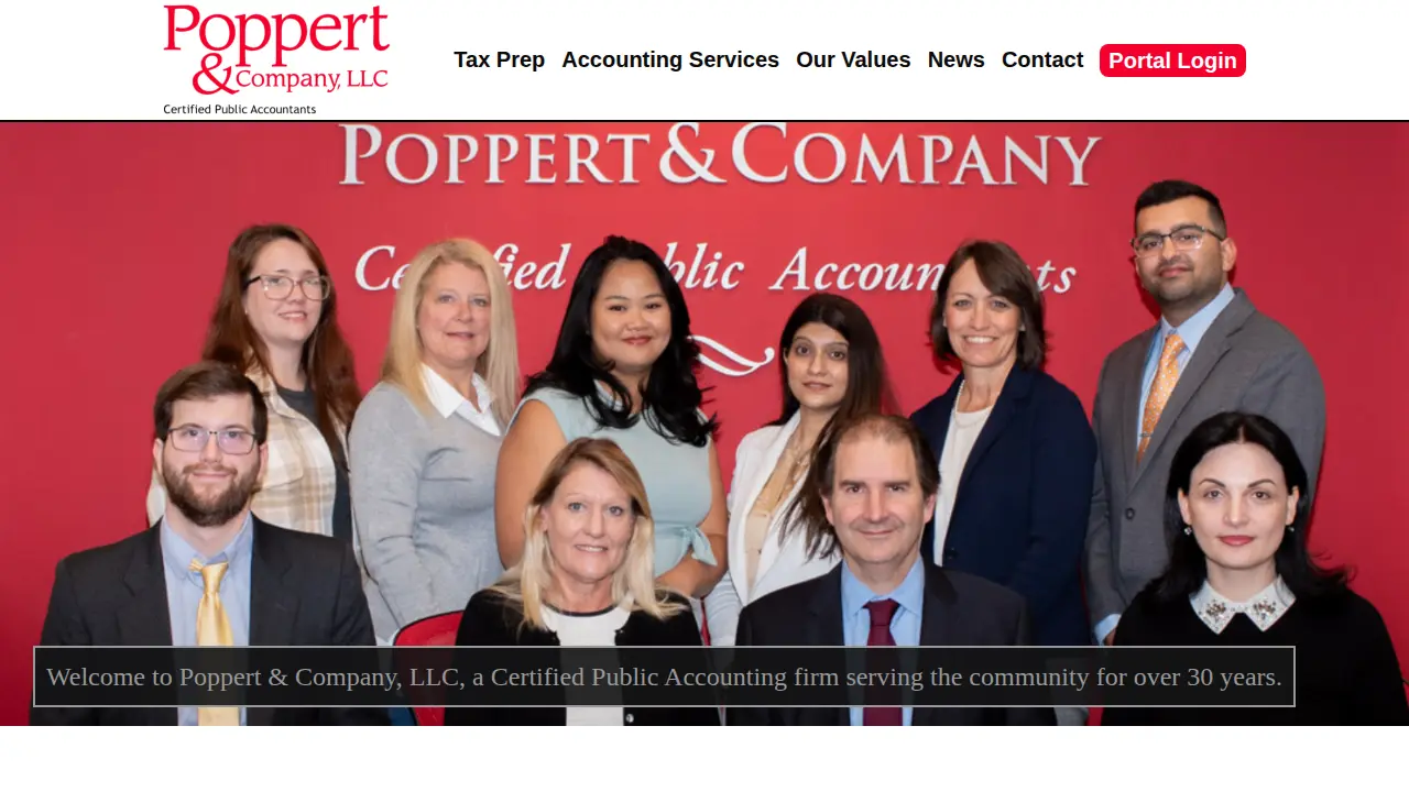 Poppert & Company LLC CPA website