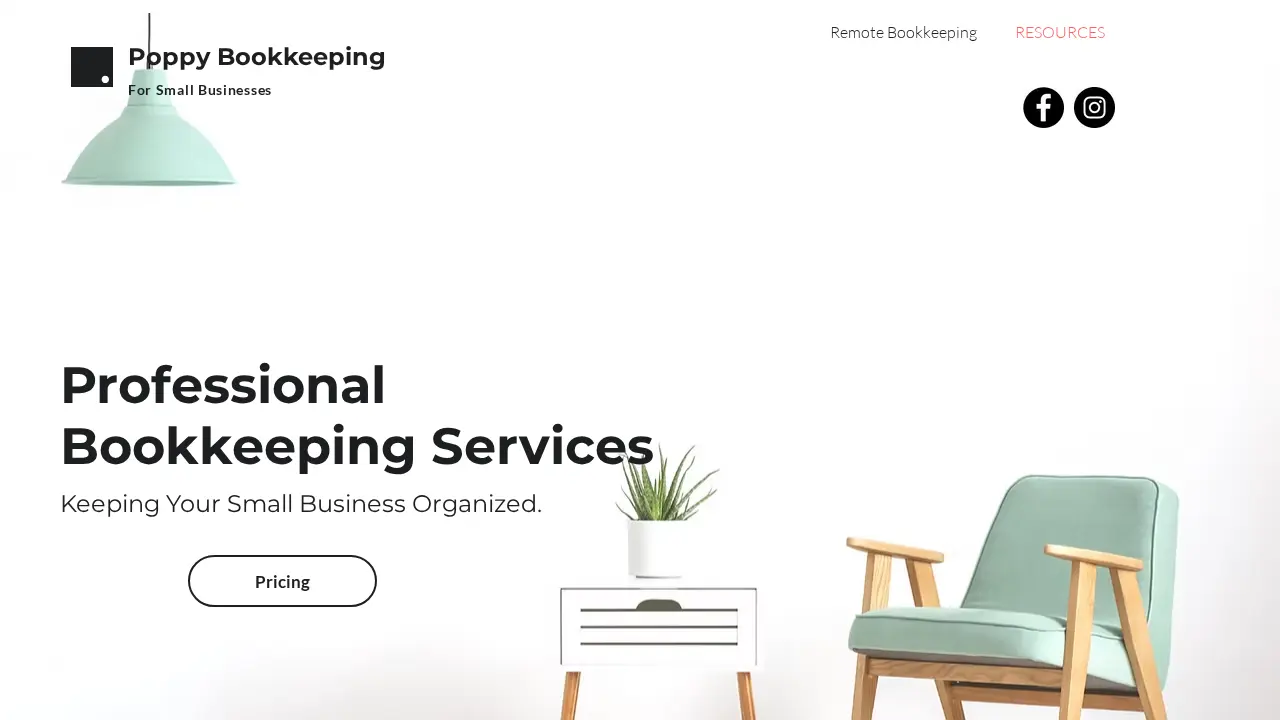 Poppy Bookkeeping website