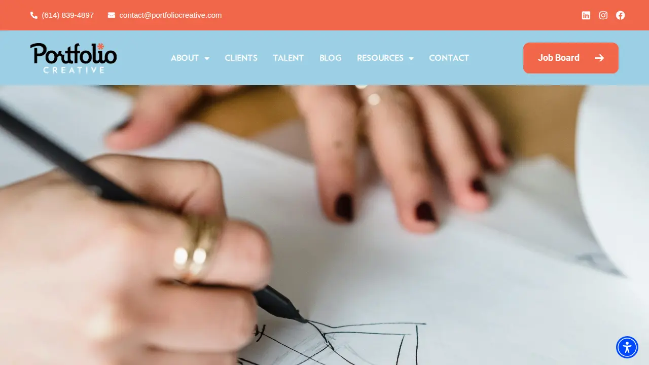 Portfolio Creative page