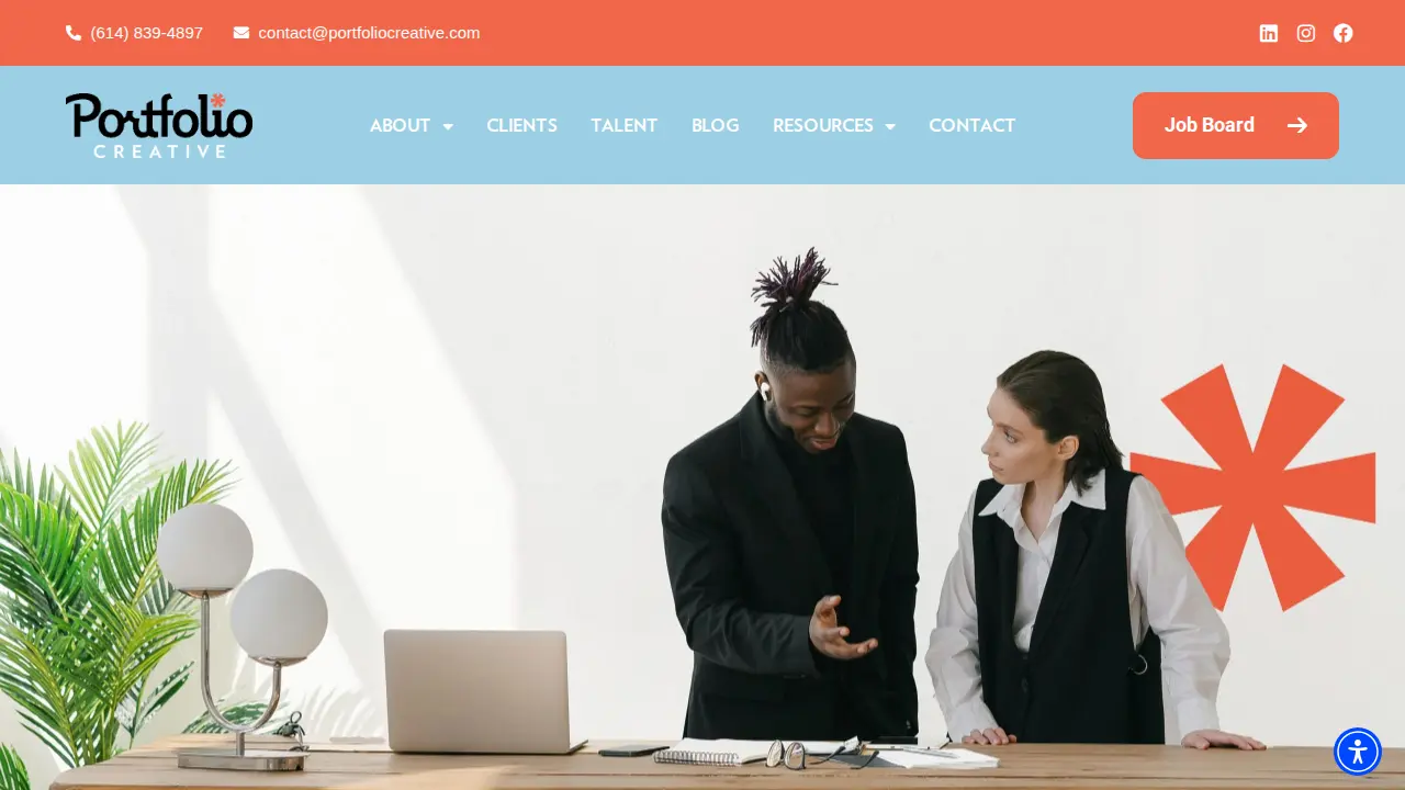 Portfolio Creative page