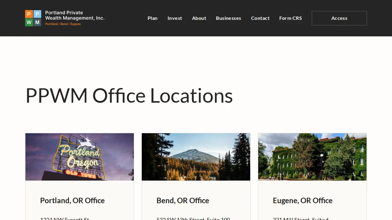Portland Private Wealth Management, Inc. page