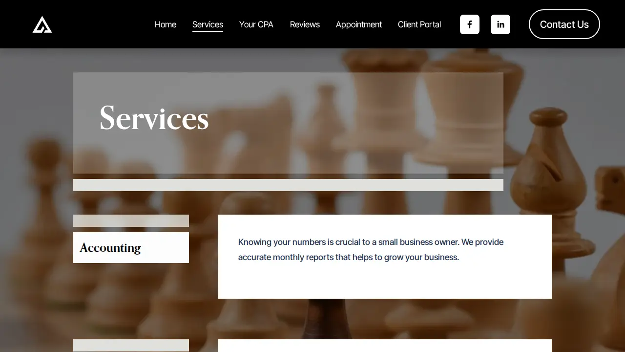 Power Accounting page
