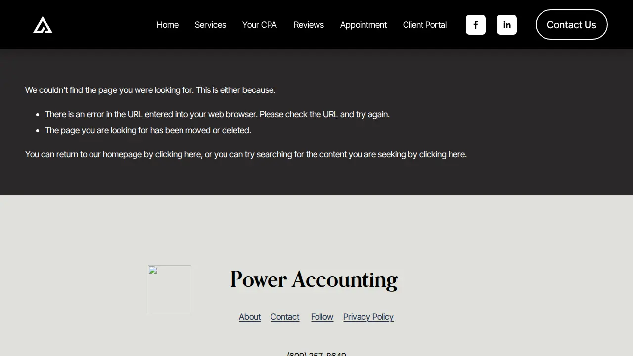 Power Accounting page