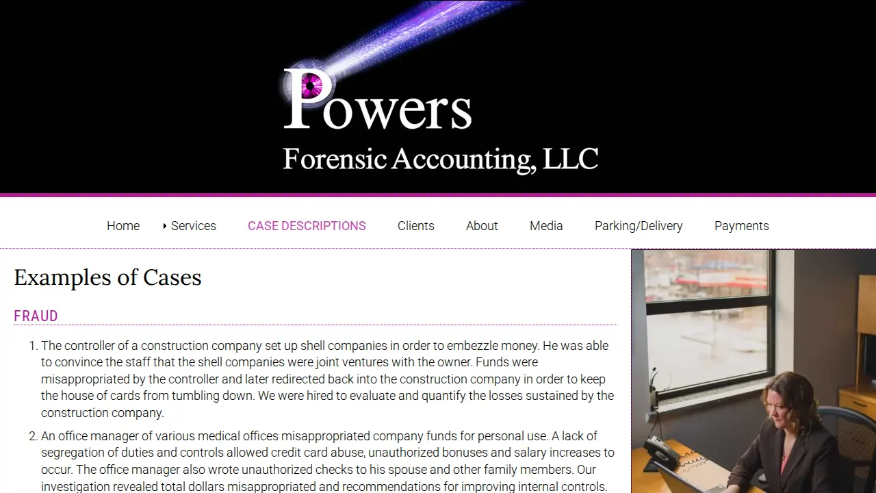 Powers Forensic Accounting LLC page