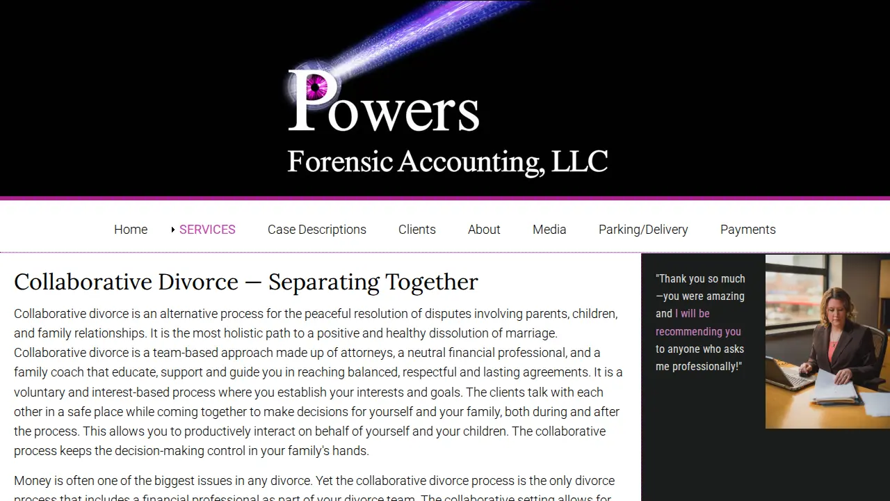 Powers Forensic Accounting LLC page