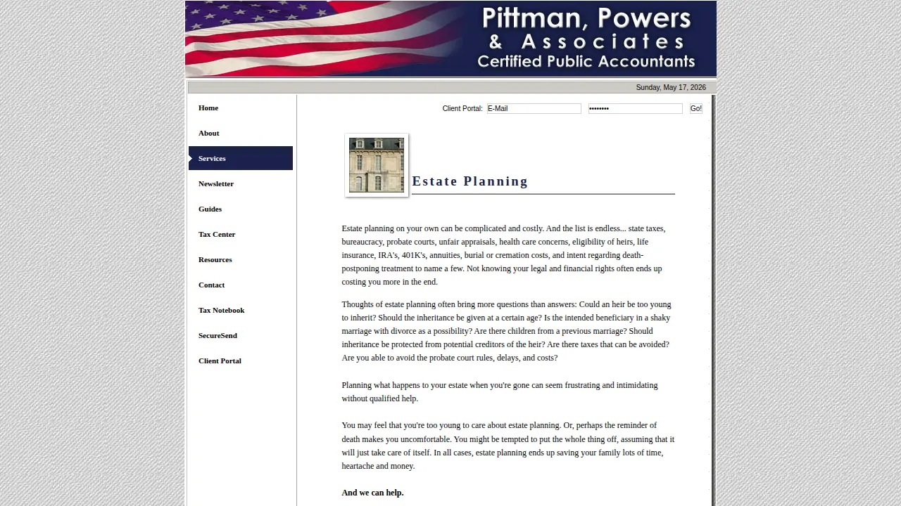 Pittman Powers & Associates page