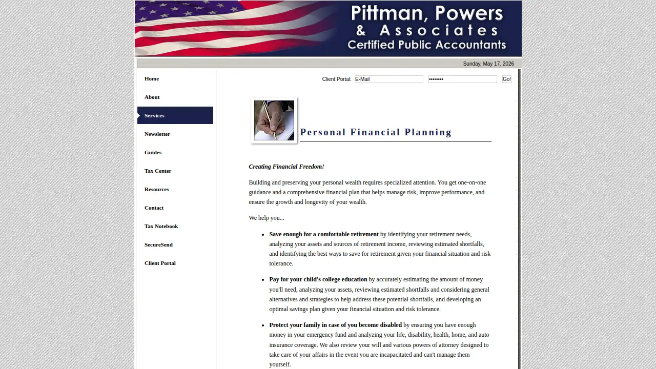 Pittman Powers & Associates page