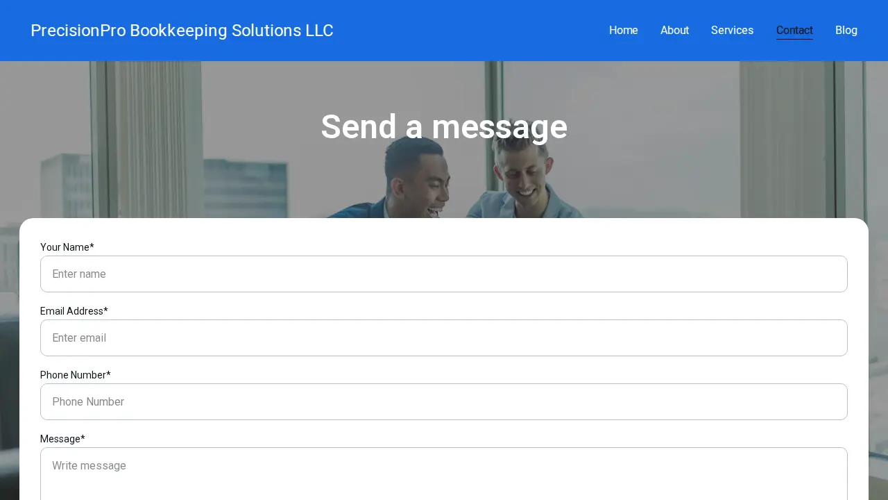PrecisionPro Bookkeeping Solutions LLC page