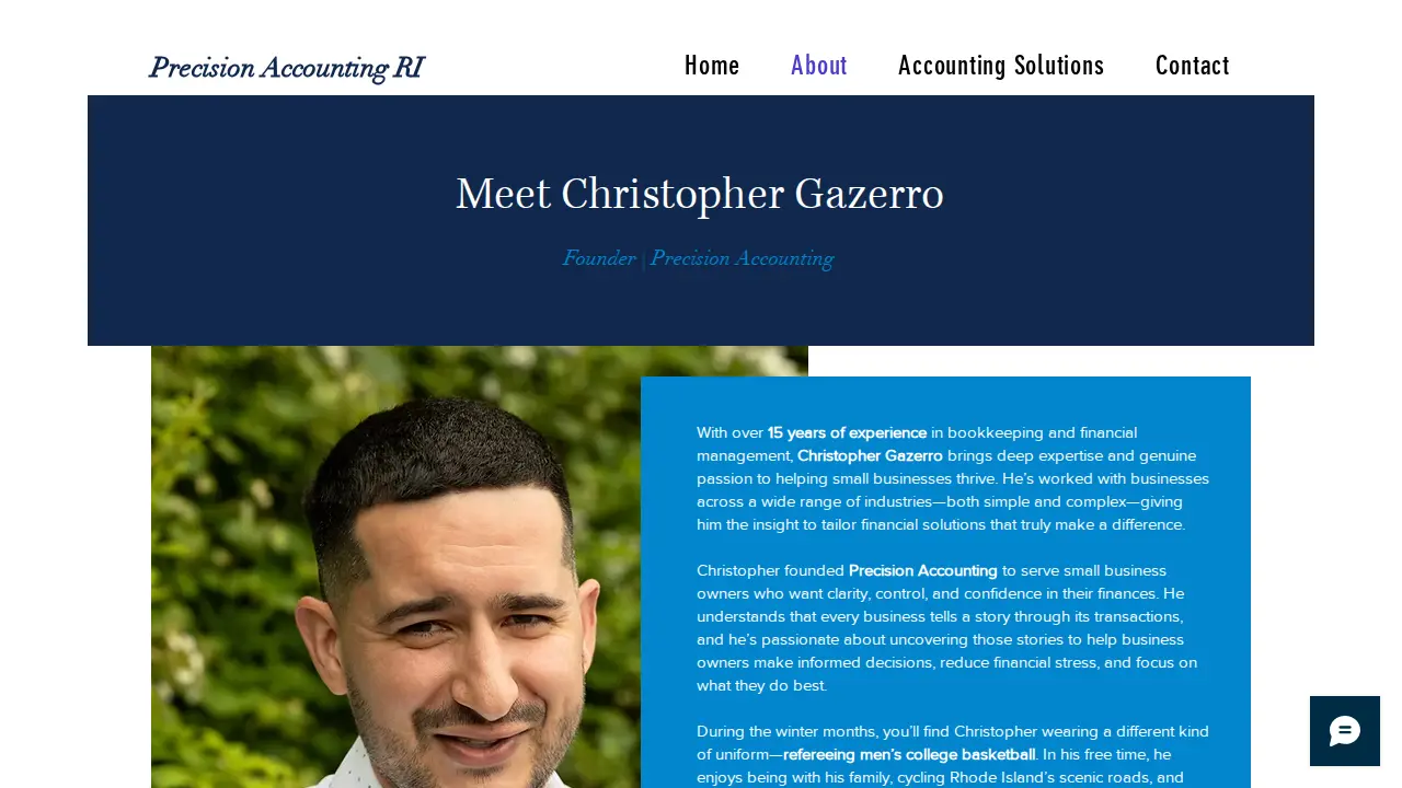 Precision Accounting page