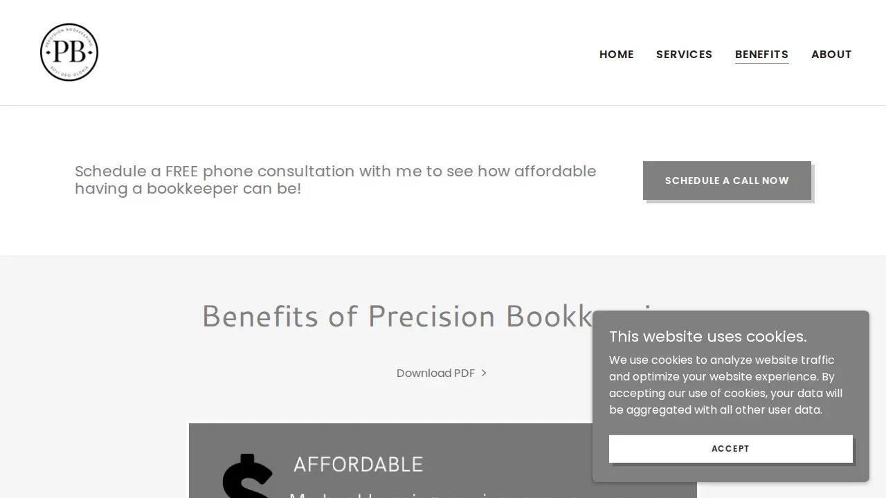 Precision Bookkeeping, LLC page