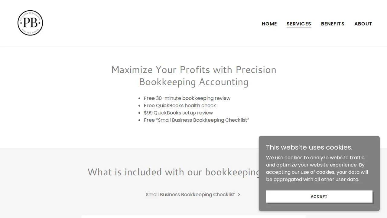 Precision Bookkeeping, LLC page