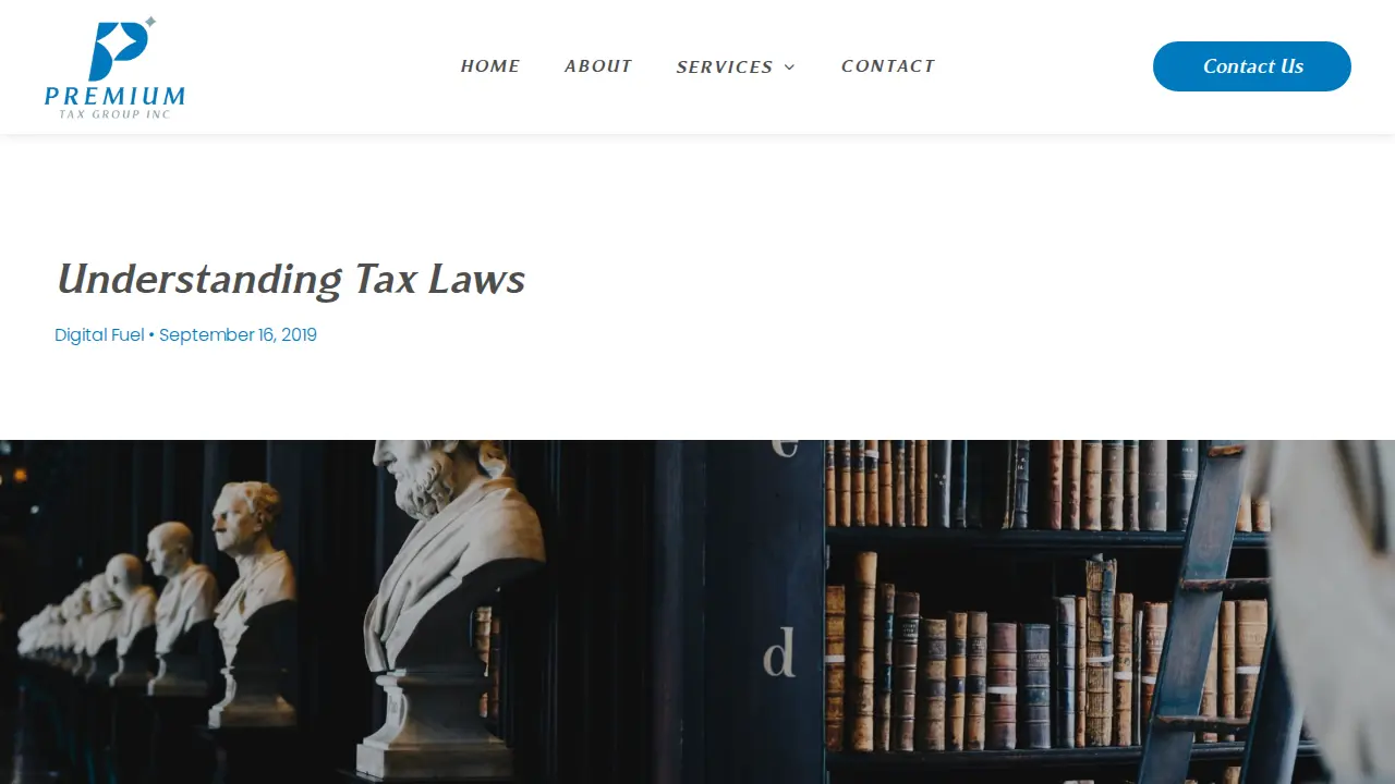 Premium Tax Group | Accountant | Contabilidade | Contador page
