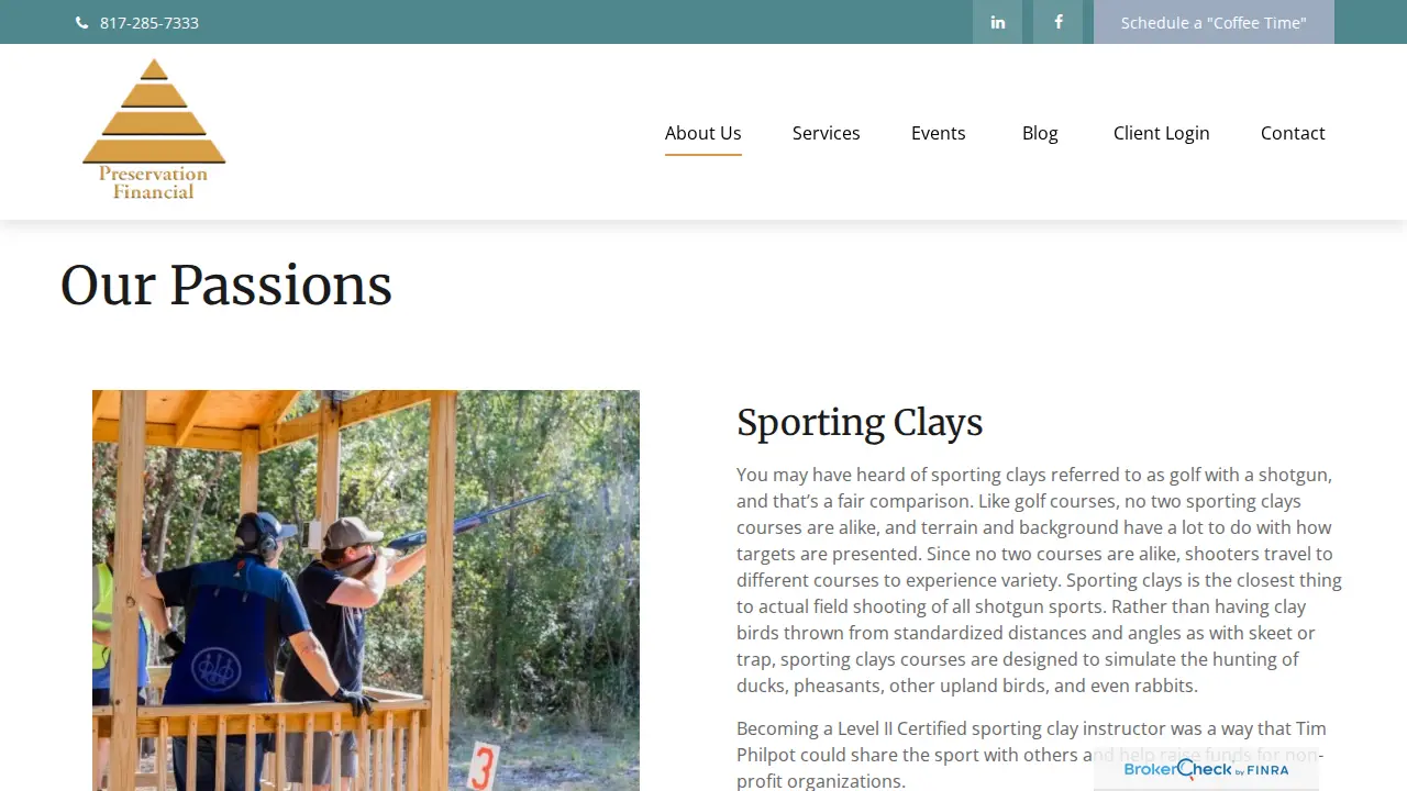Preservation Financial, LLC page