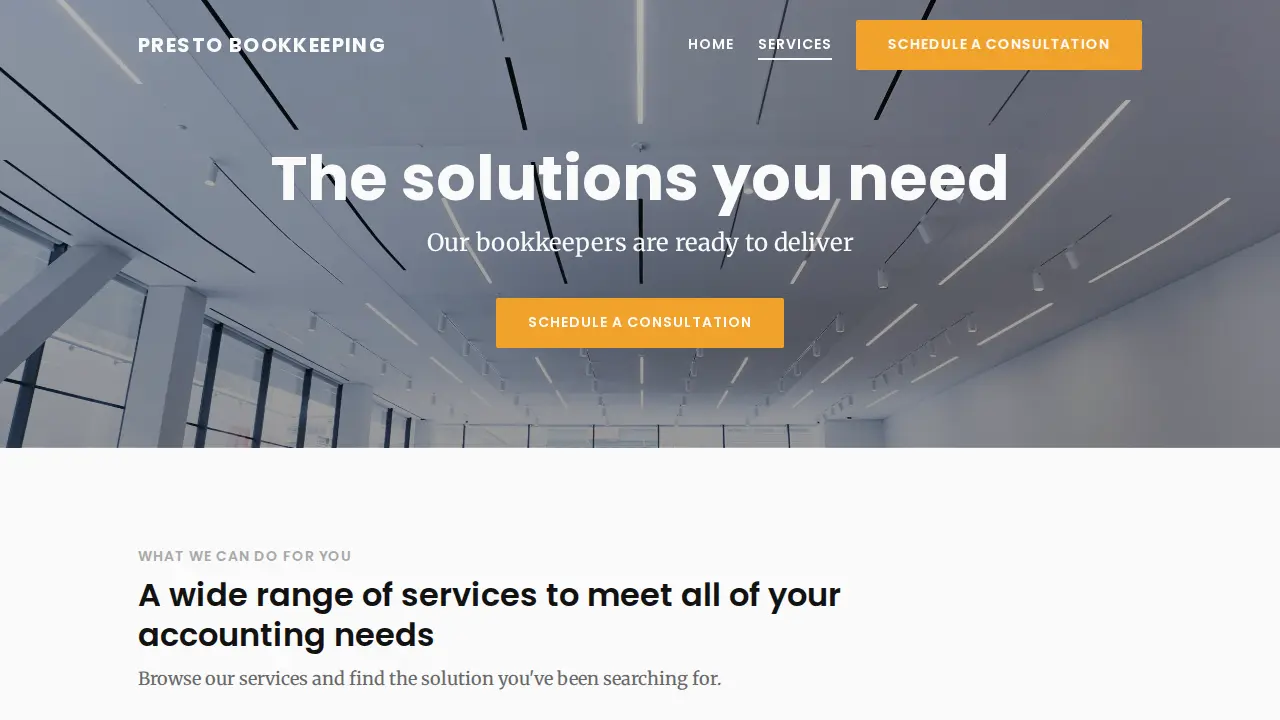 Presto Bookkeeping, LLC page