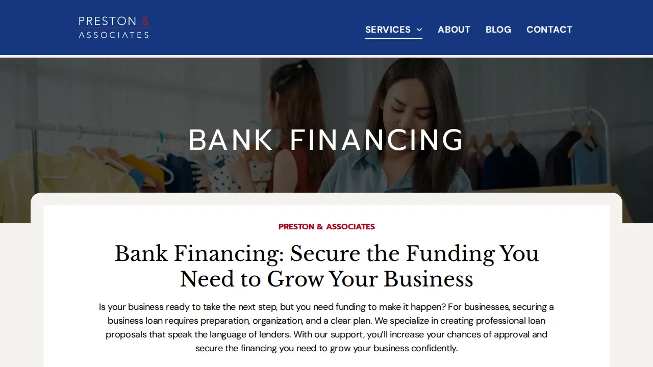 Preston & Associates page
