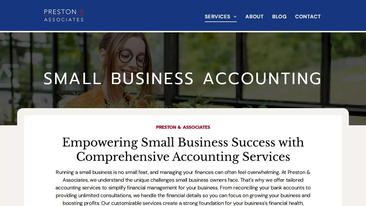 Preston & Associates page