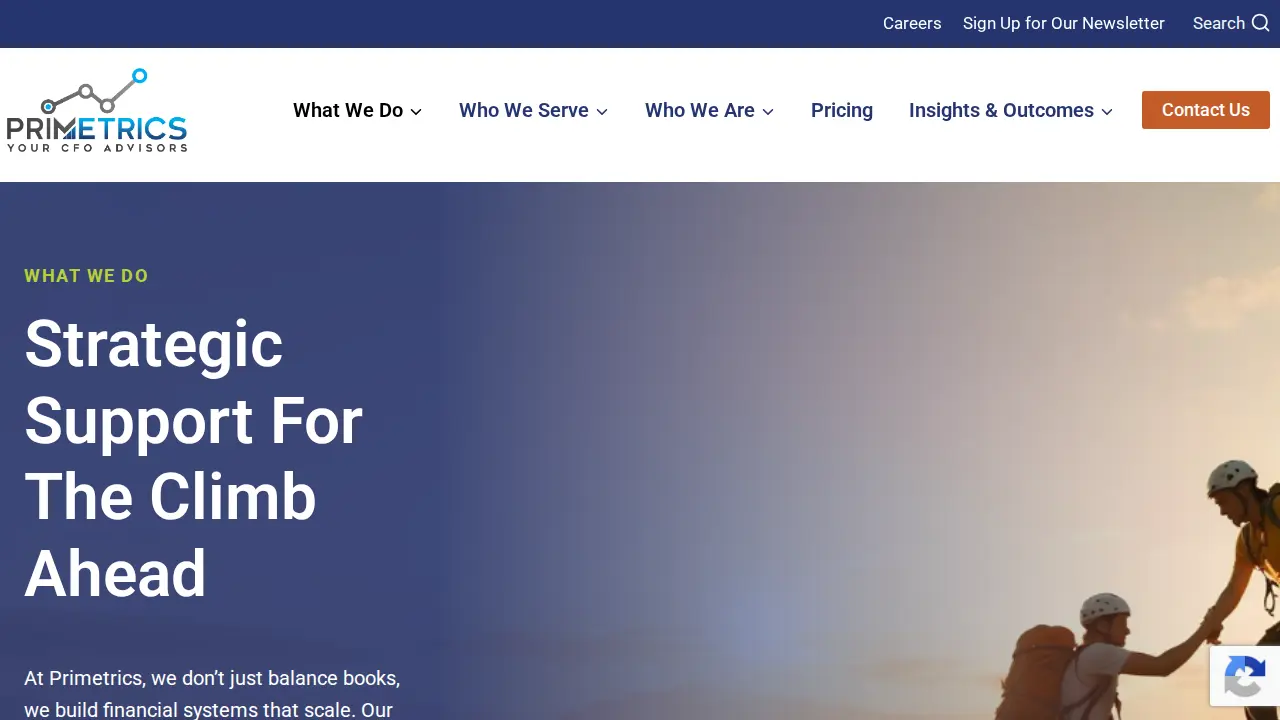 Primetrics page