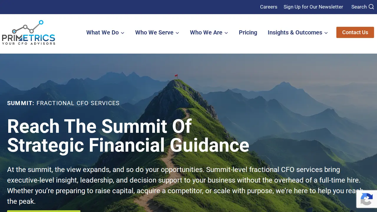 Primetrics page