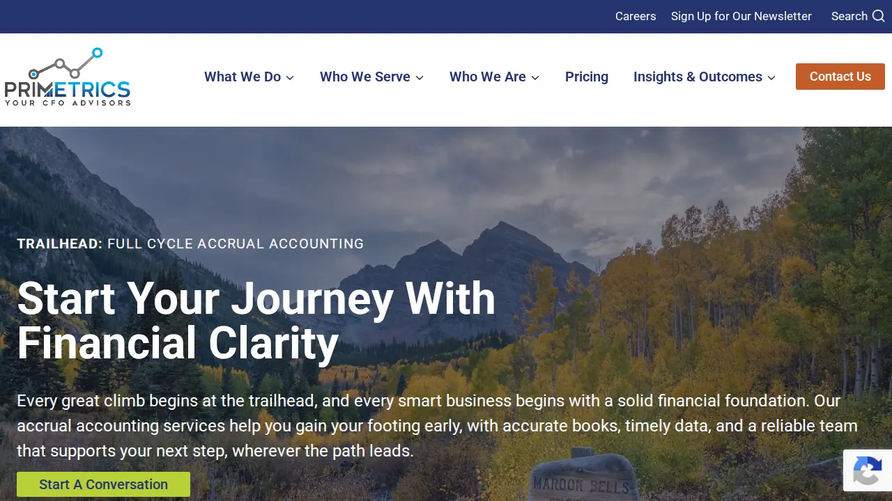 Primetrics page