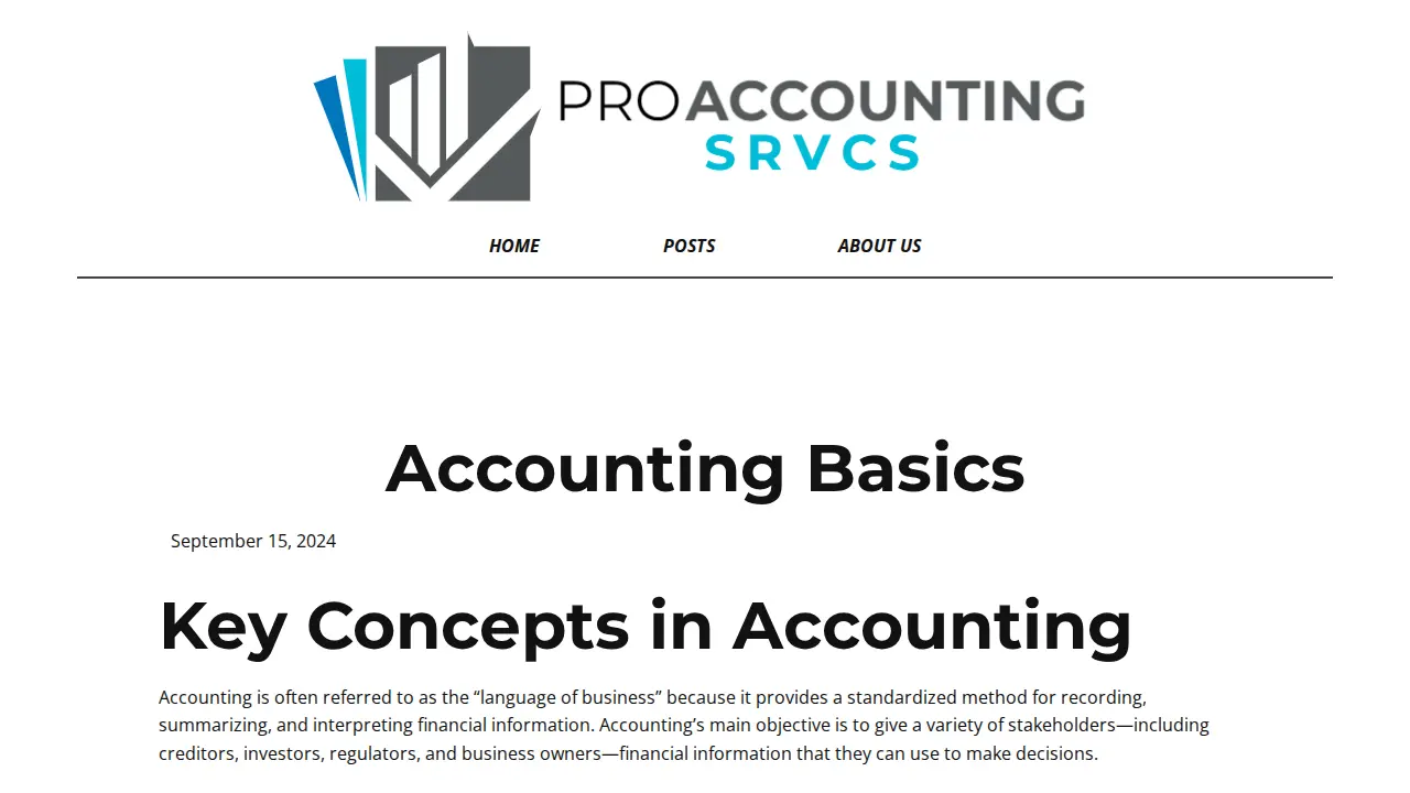 Diane's Accounting Services DBA Pro Accounting Srvcs page