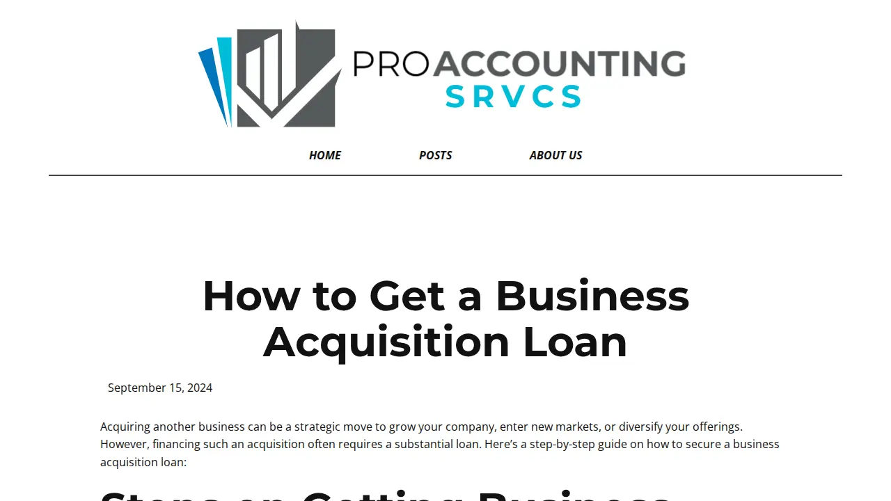 Diane's Accounting Services DBA Pro Accounting Srvcs page