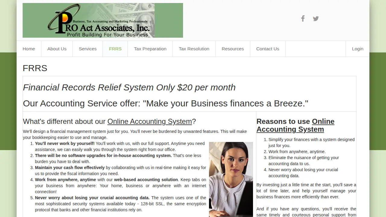 Pro Act Associates, Inc. page