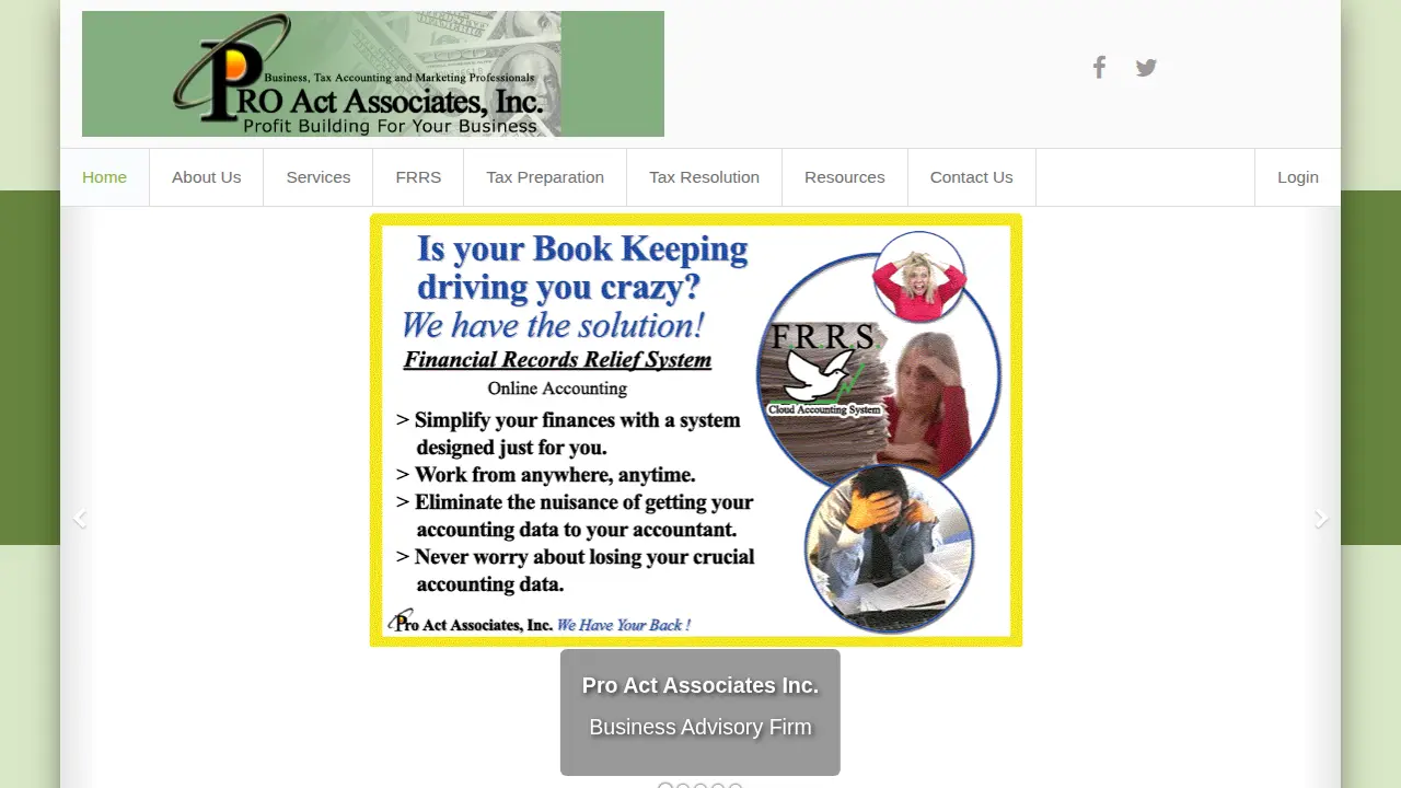 Pro Act Associates, Inc. page