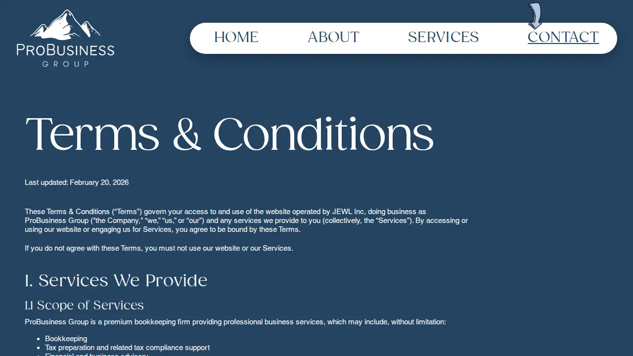 ProBusiness Group page