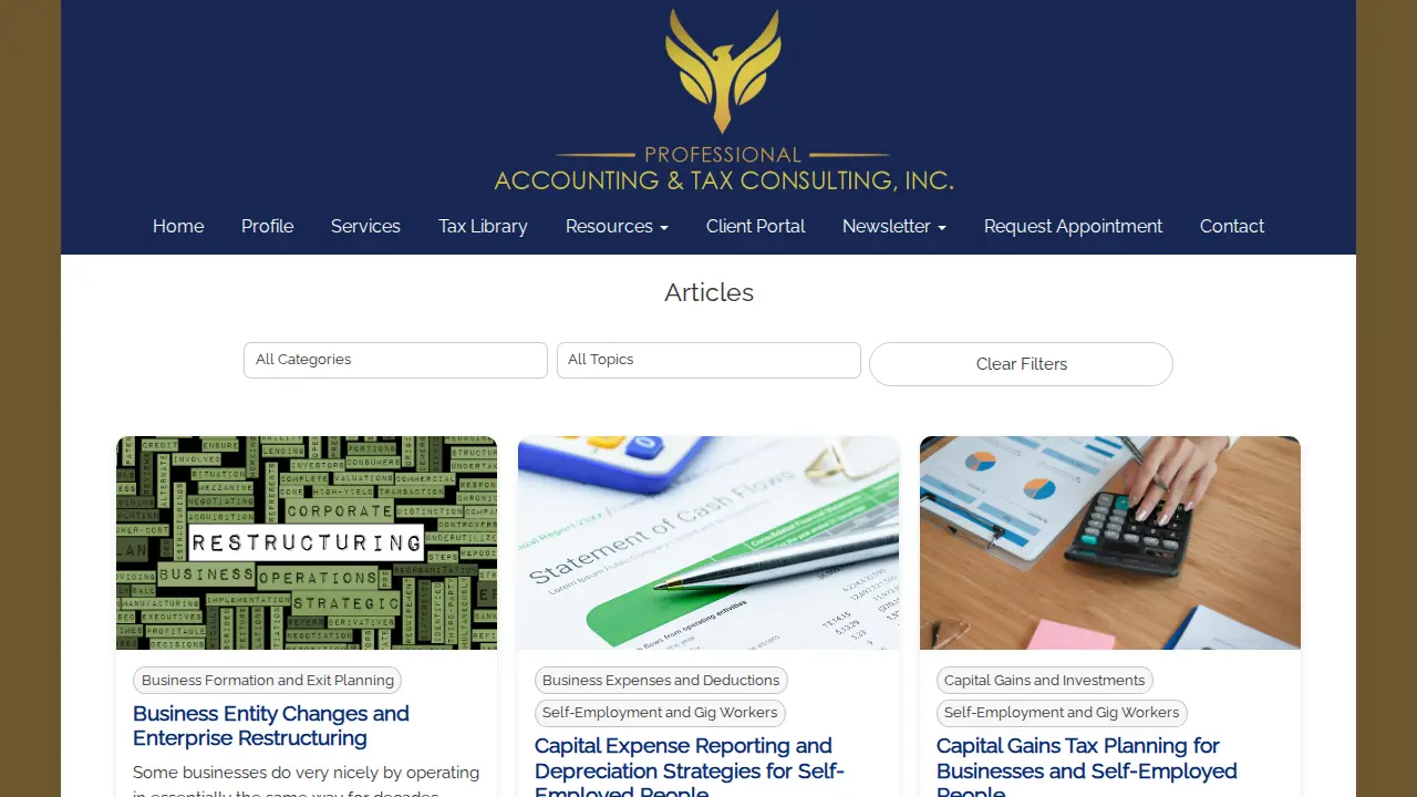 Professional Accounting & Tax Consulting, Inc. page