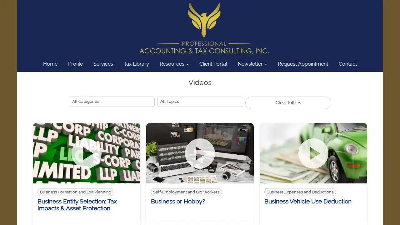 Professional Accounting & Tax Consulting, Inc. page