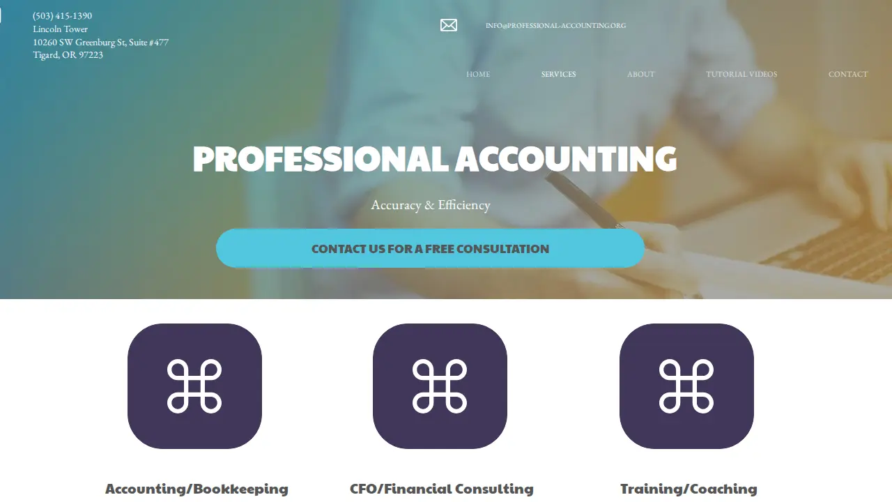 Professional Accounting LLC page