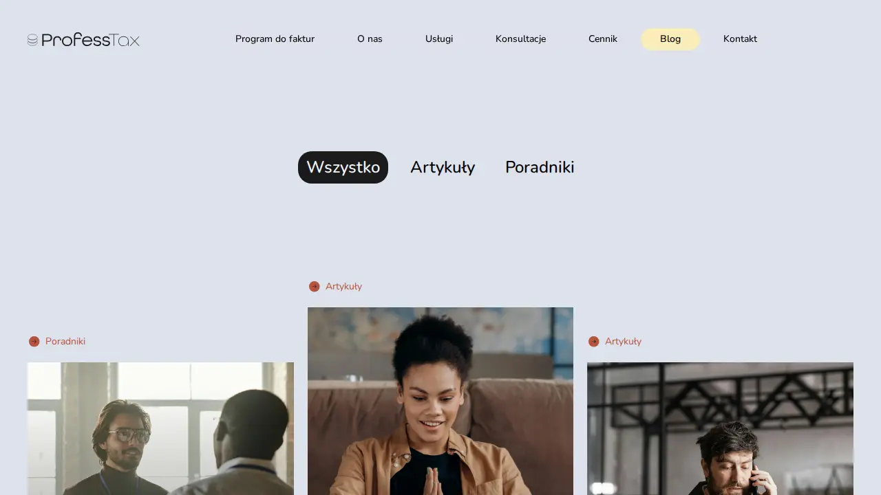 Biuro Rachunkowe Professtax page