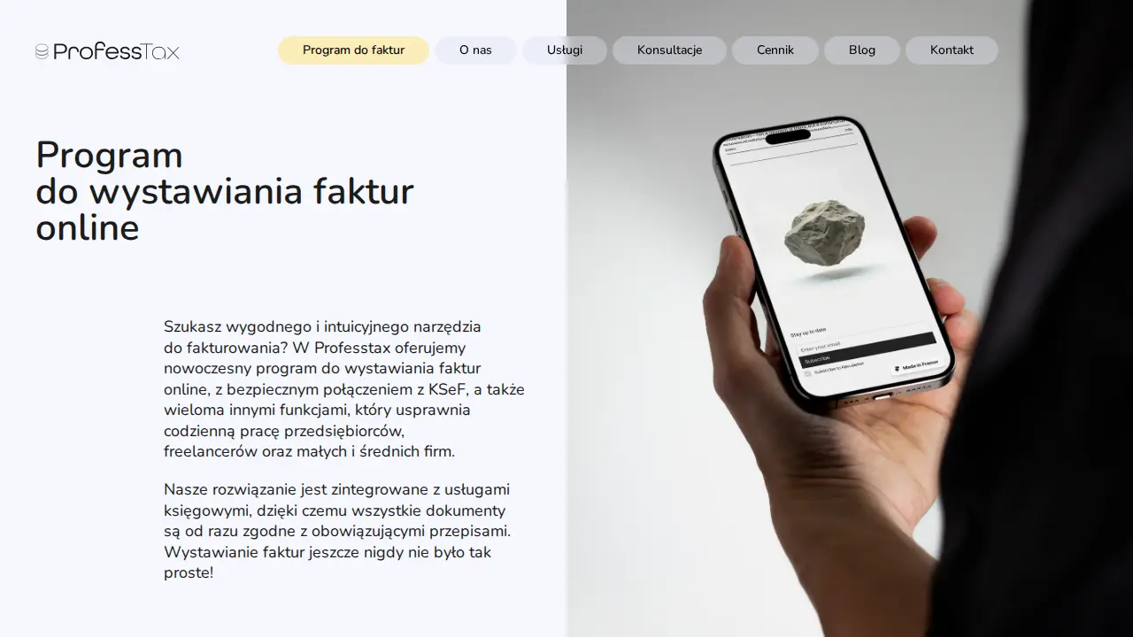 Biuro Rachunkowe Professtax page