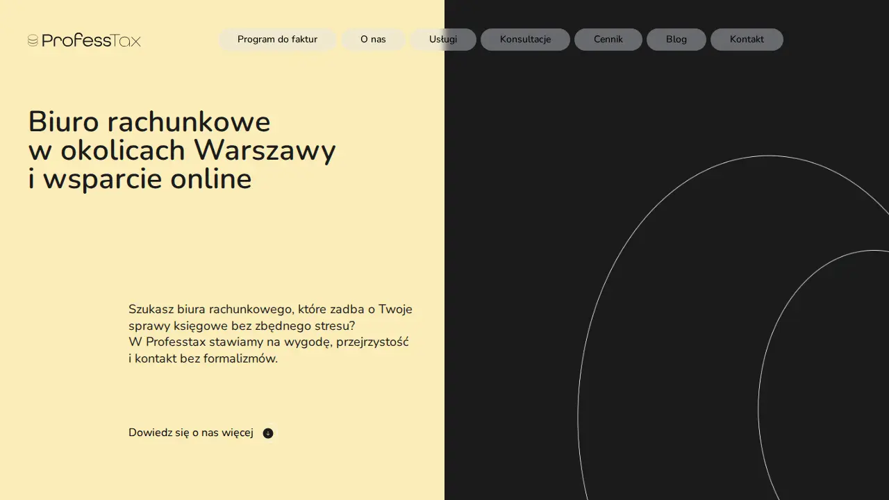 Biuro Rachunkowe Professtax website