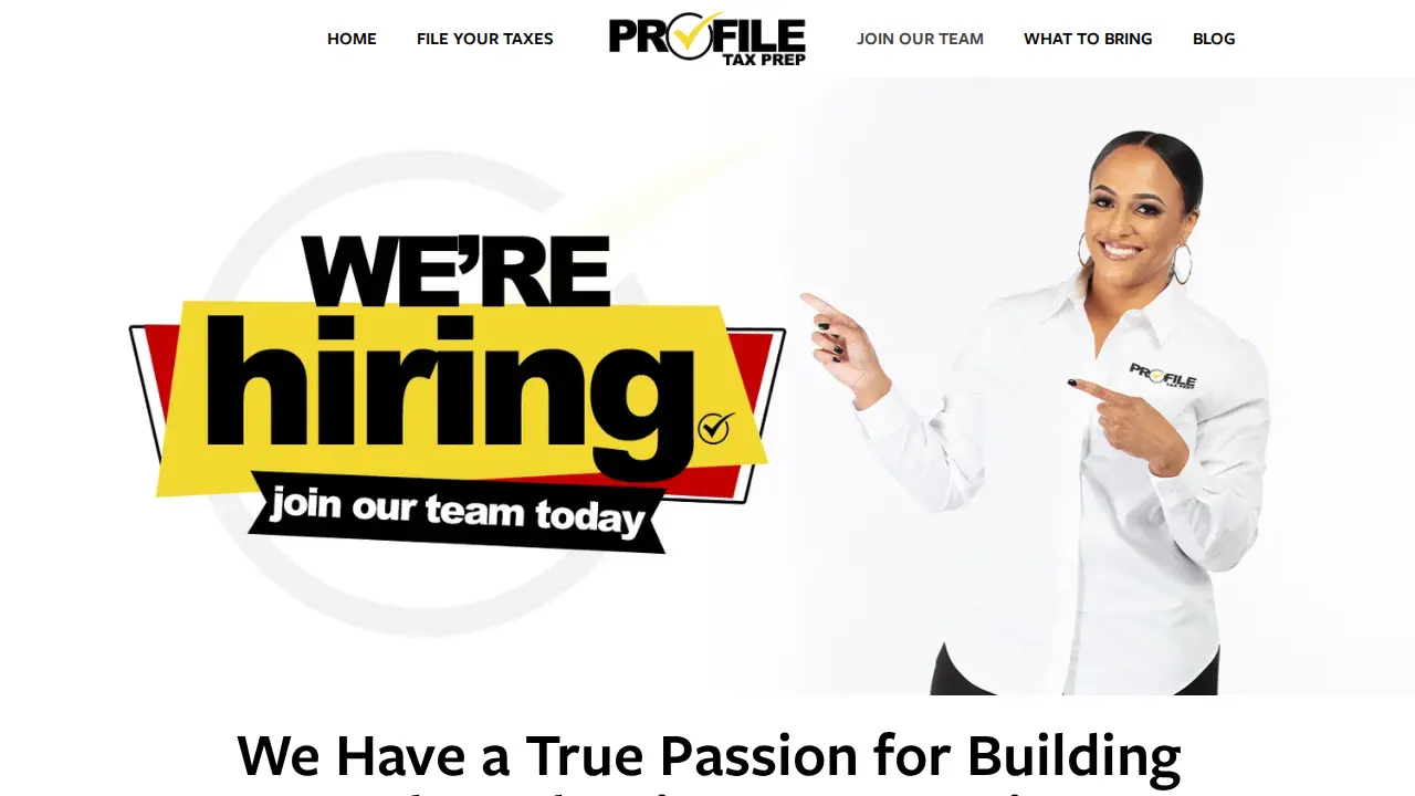 Profile Tax Prep LLC page