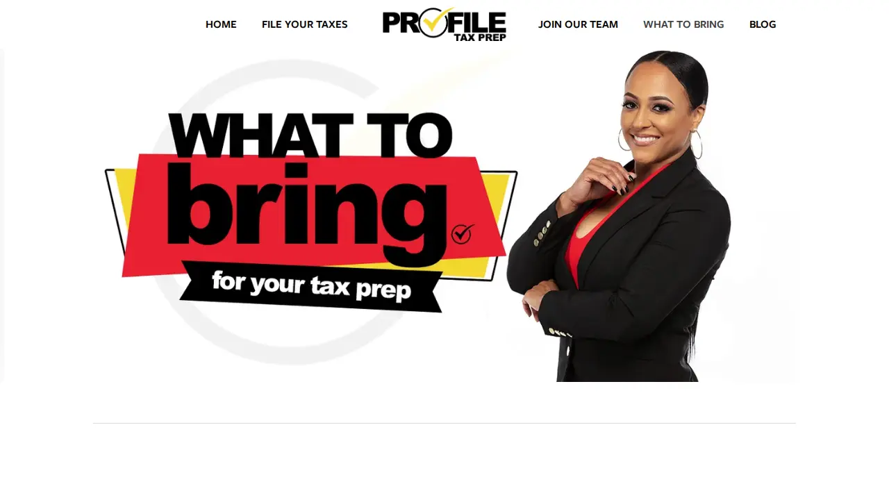 Profile Tax Prep LLC page