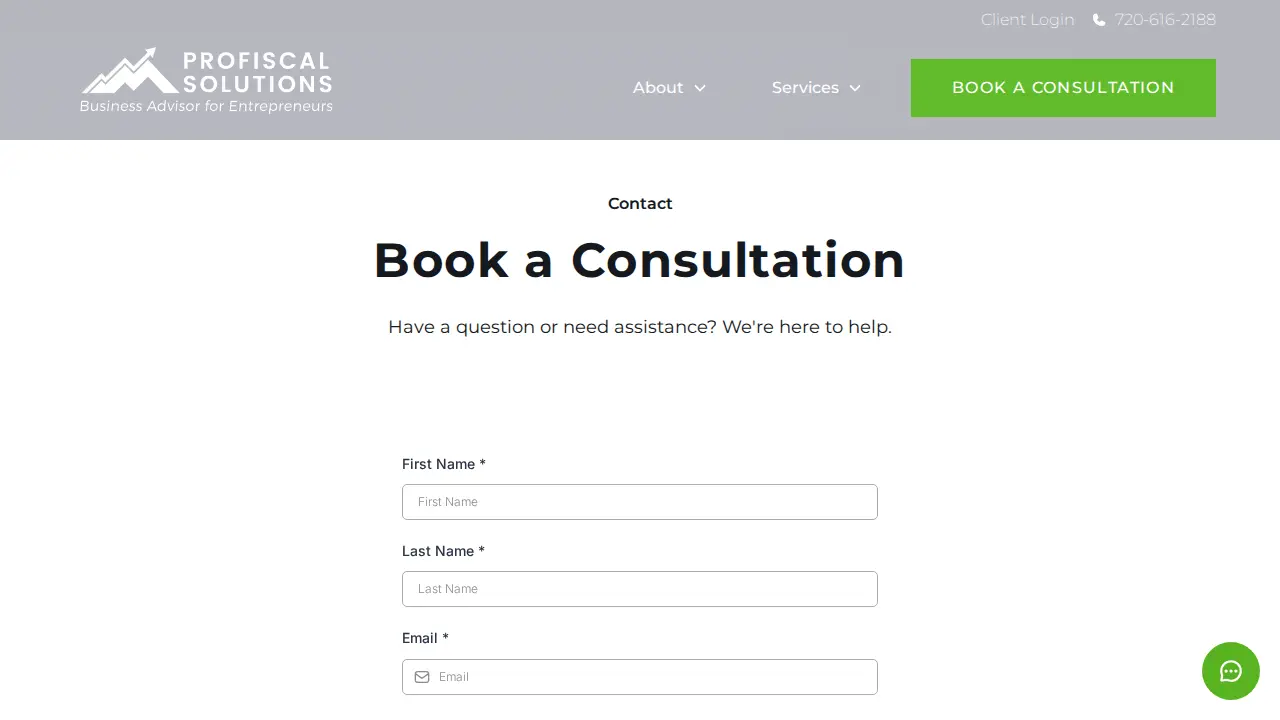 Profiscal Solutions LLC page