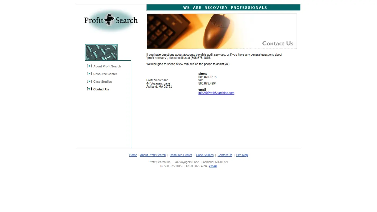 Profit Search Inc page