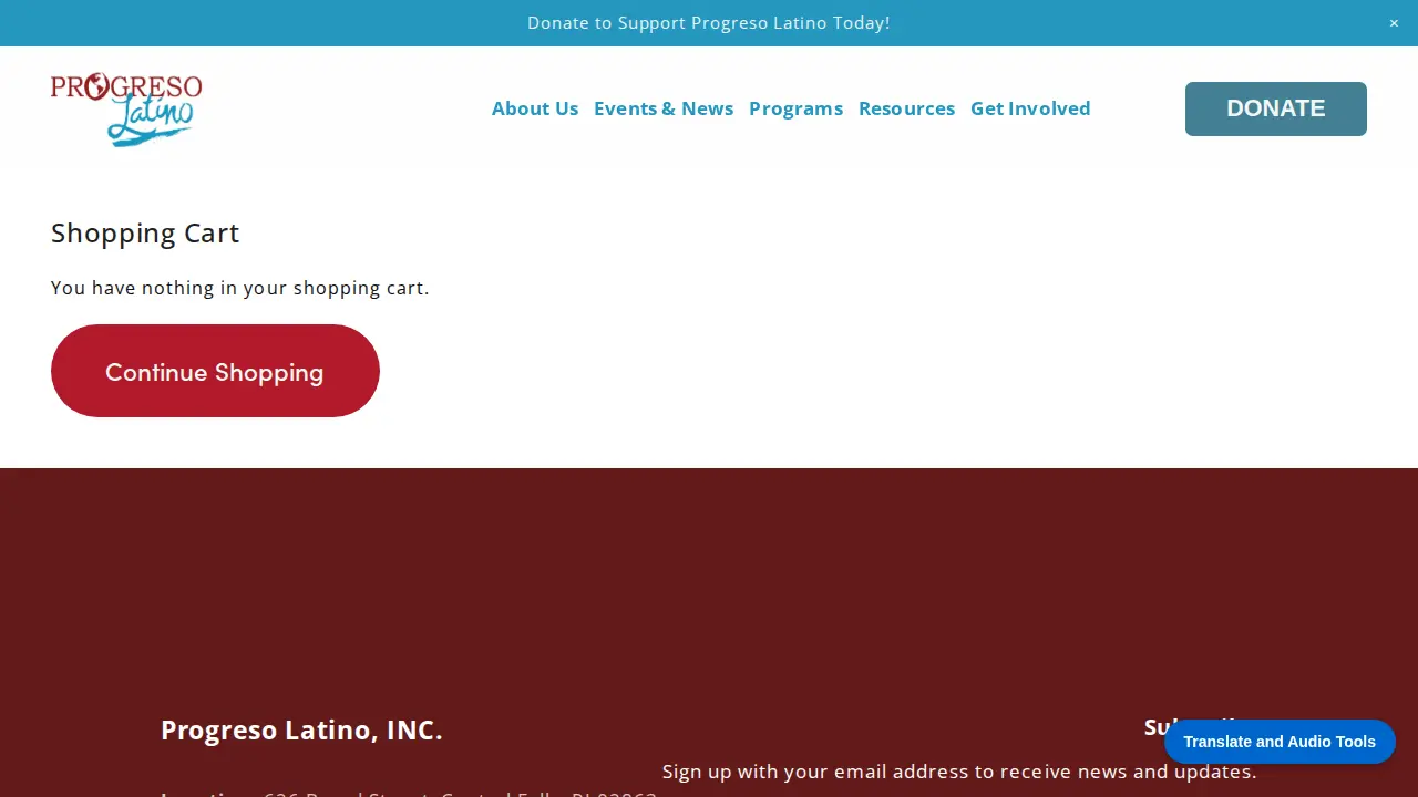 Progreso Latino Inc. page